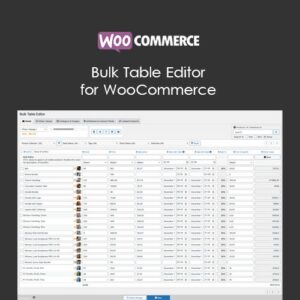 Bulk Table Editor for WooCommerce
