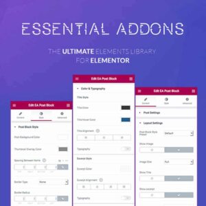 Essential Addons WordPress Elementor Pro Widget Eklentisi