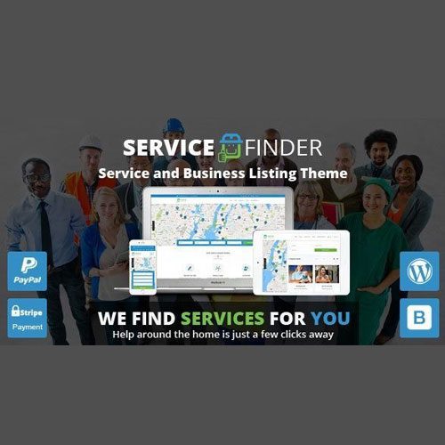Service Finder – Sağlayıcı ve İşletme Listeleme WordPress Teması