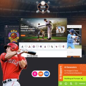 Sox – Baseball Team Sports WordPress Theme